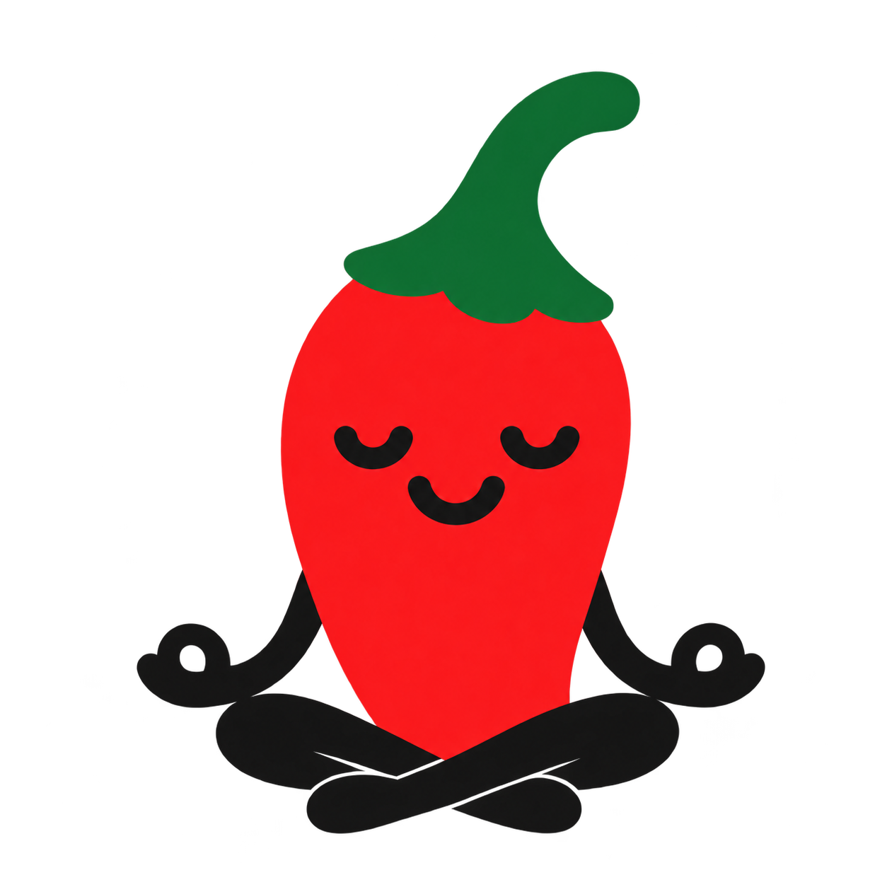 Pimoov’s pepper mascot taking a calm recovery break